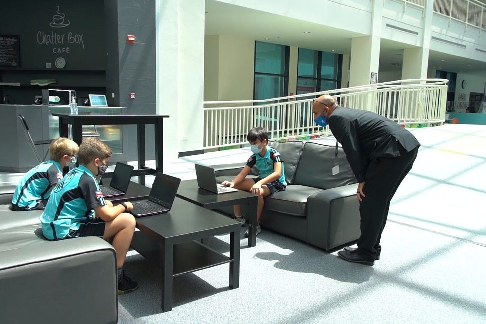 Filming interviews at the Etihad Museum  - 08.07.2021